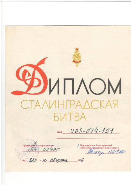 Дипломи 1970-х років