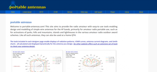 Зручний веб-інструмент для розробки та моделювання антен PORTABLE-ANTENNAS.COM
